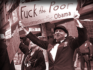 fuck billionaire poor protest