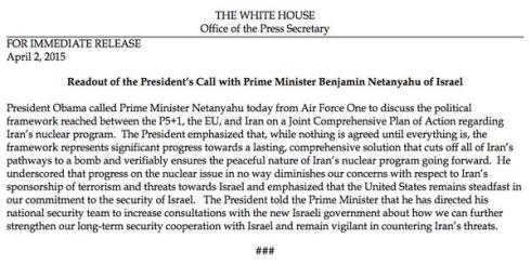 obama to bibi