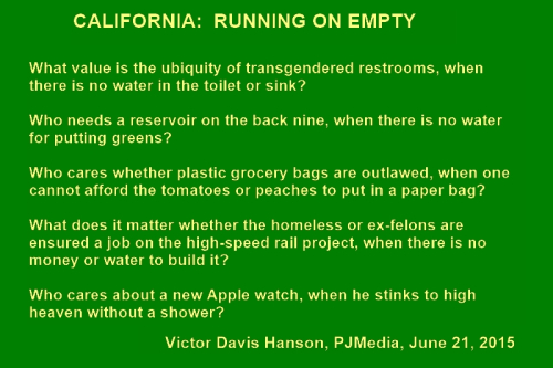 California Running on Empty