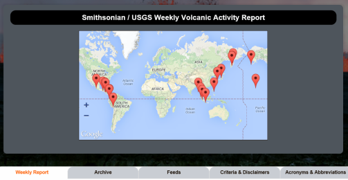 Smithsonian Weekly Volcano Report