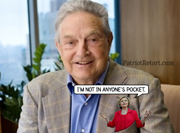 Hillary Clinton George Soros Pocket Protector