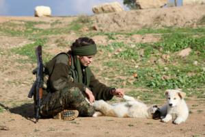 Syriac Christian Lucia, member of the battalion called …