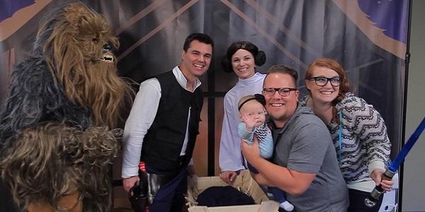 Families attending Cosmic Christmas will be able to have free photos taken with Star Wars characters.
