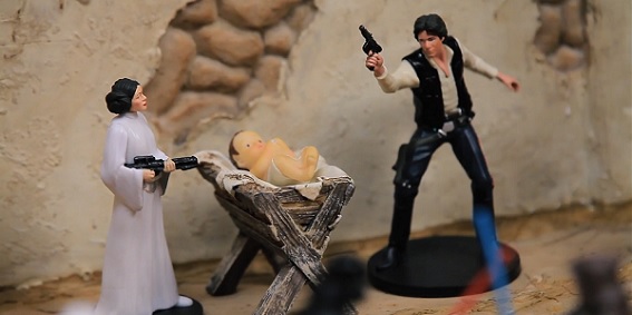 Far, far away in a manger?