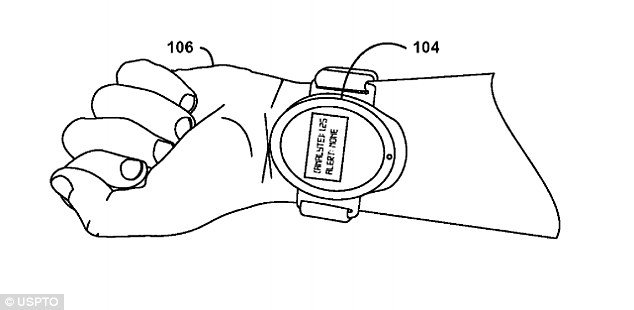 Google suggests the device would one day replace glucose testers used by diabetics and could even take the form of a wearable resembling a smartwatch (pictured). It points out that the smallest possible puncture is needed to cause as little pain as possible, but very small diameter needles can snap easily
