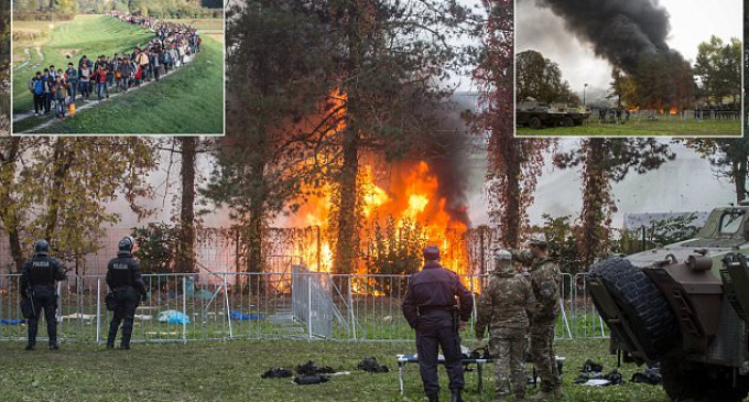 Germans Torch 222 Refugee Homes
