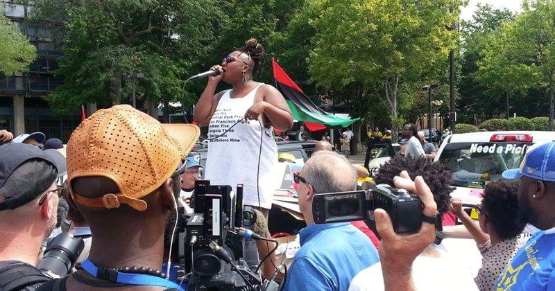 Whites Ordered to Back of Crowd at Black DNC March