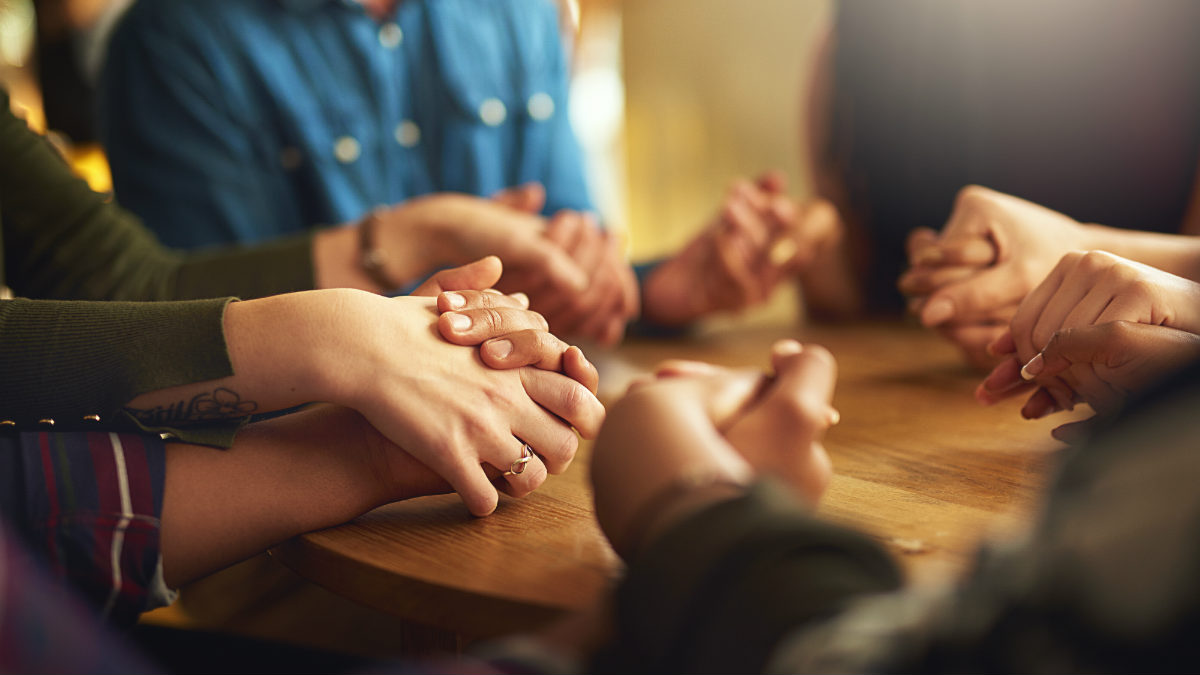 Hands in prayer